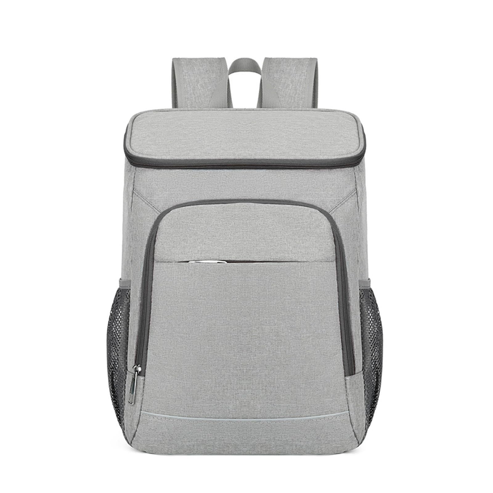 PORRASSO Cooler Backpack Insulated Lunch Bag 25L Leakproof Daypack Large Capacity Waterproof Picnic Backpack for Outdoor Travels Camping Beach BBQ Hiking Grey
