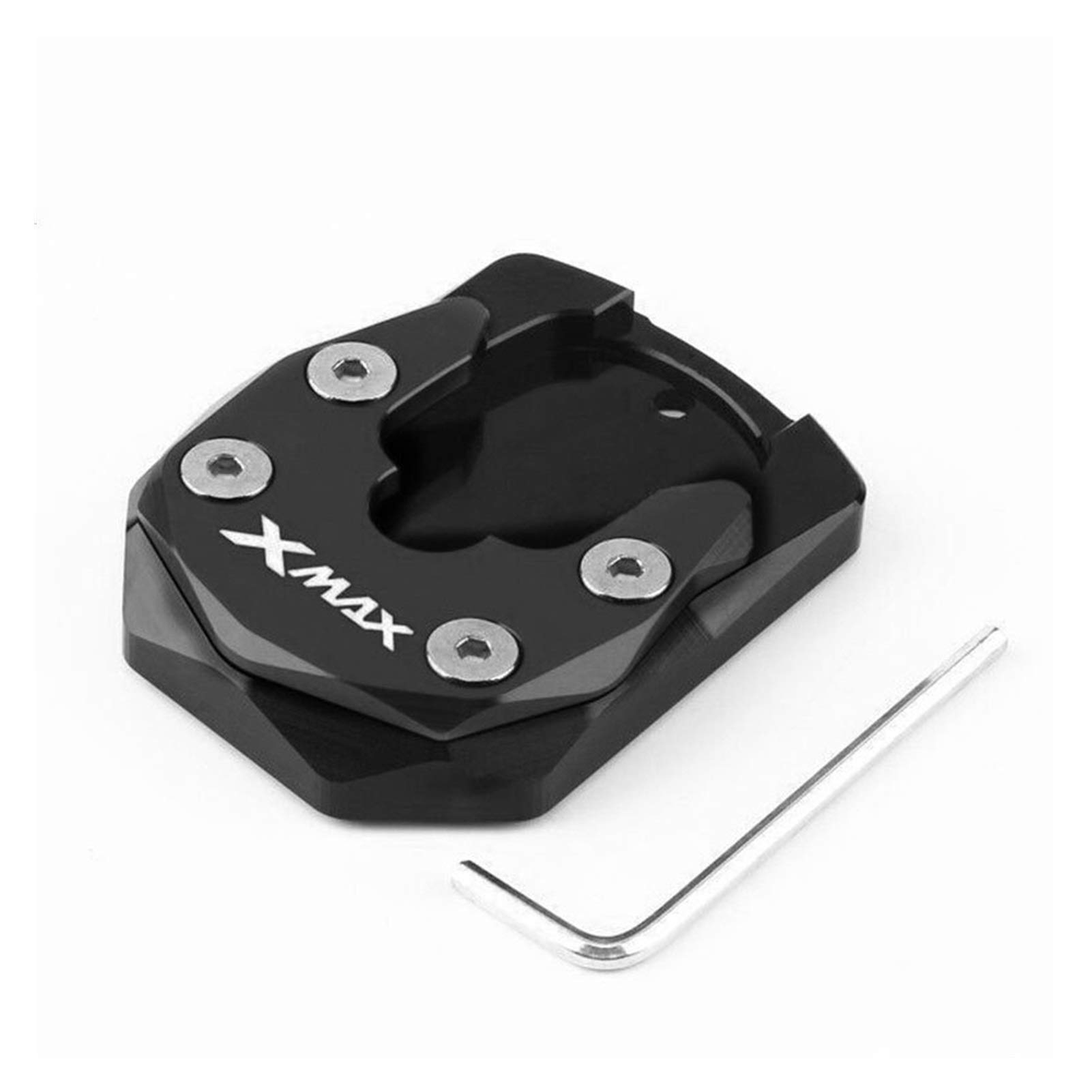 for Yamaha Xmax 300 X-Max 125 250 400 Motorcycle Parking Bracket Extension(Black)