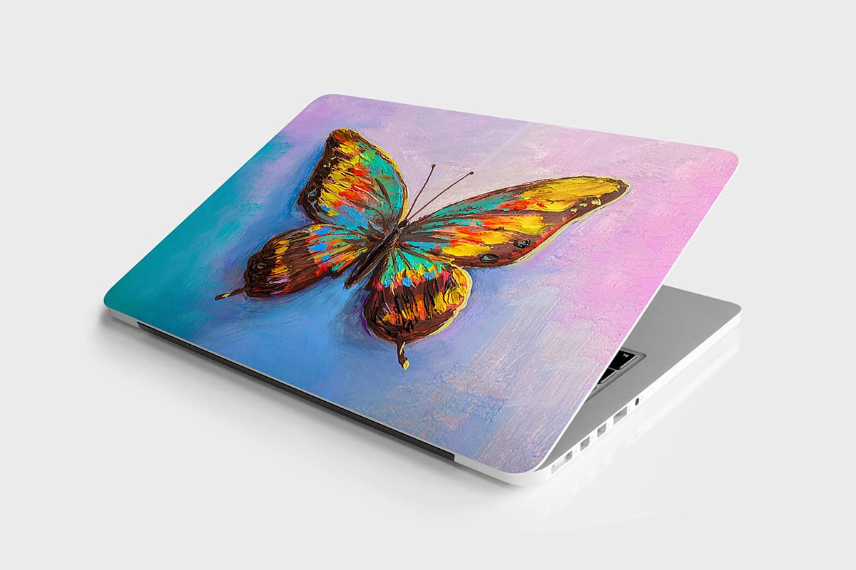 DWELLSINDIA Abstract Butterfly Skin/Sticker for Laptops Upto 15.6 Inch Suitable for HP, Lenovo, Dell, Acer, Asus (HD Quality, Multicolor) - Pack of 1 (B097YHM2ZD) Amazon Price History, Amazon Price Tracker
