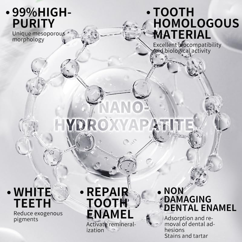 Nano Hydroxyapatite Toothpaste 7.5% nHAP, 4.23 oz – Enamel-Strengthening • Fluoride-Free • Natural Peppermint • Ideal for Sensitive Teeth - Image 4