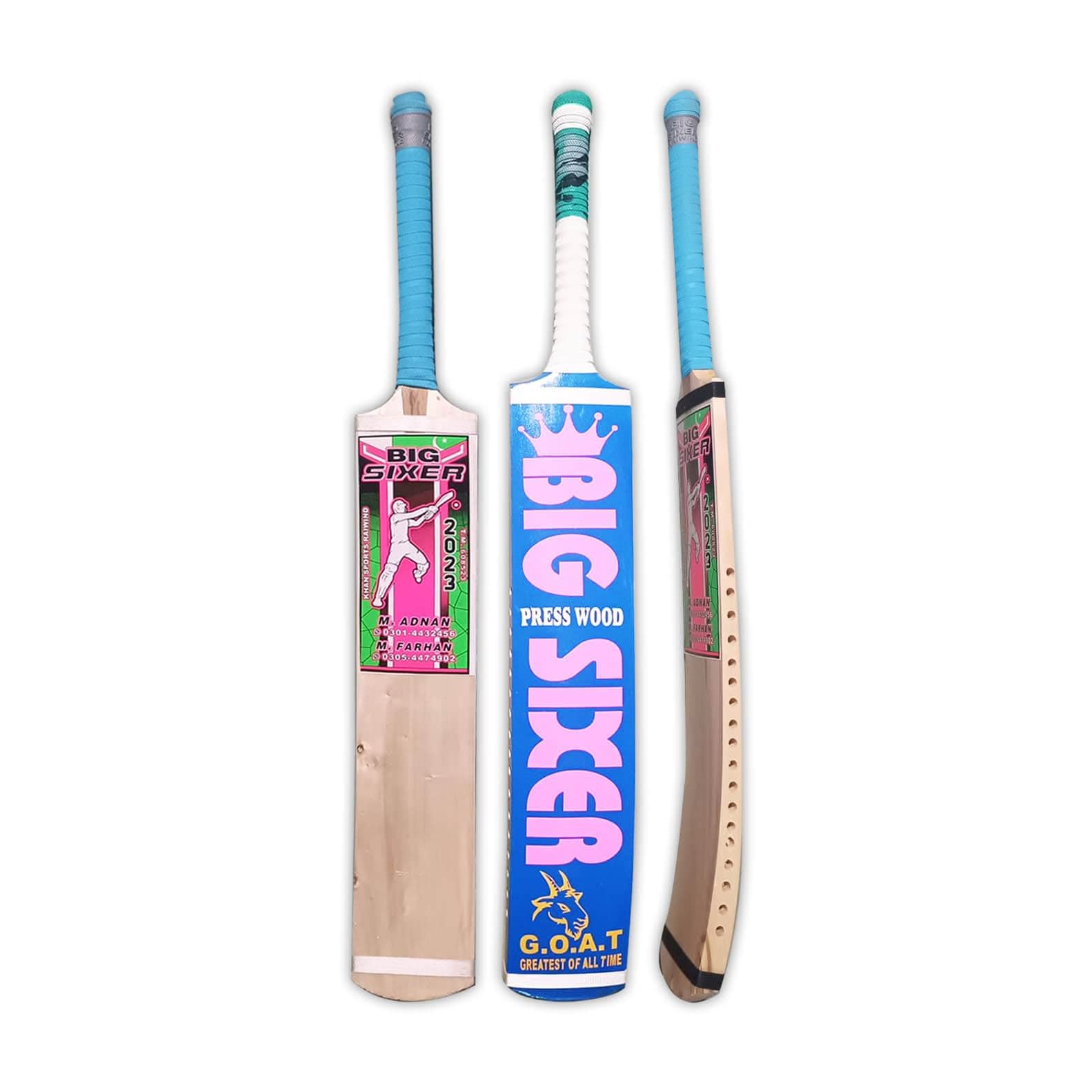 Big Sixer tape ball cricket bat
