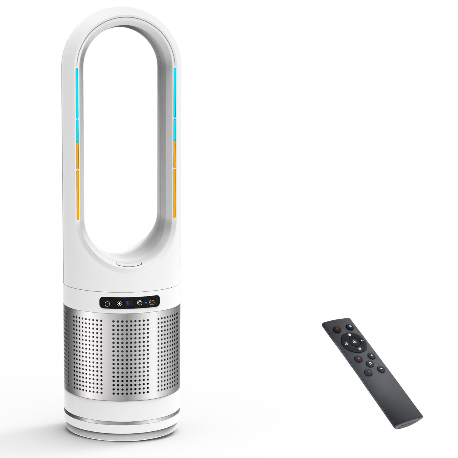 【2025新進化・冷暖兼用・DCモーター 】タワーファン 羽なし扇風機 ホワイト Amazon | 【 2025新進化・冷暖兼用・DCモーター 】タワーファン
