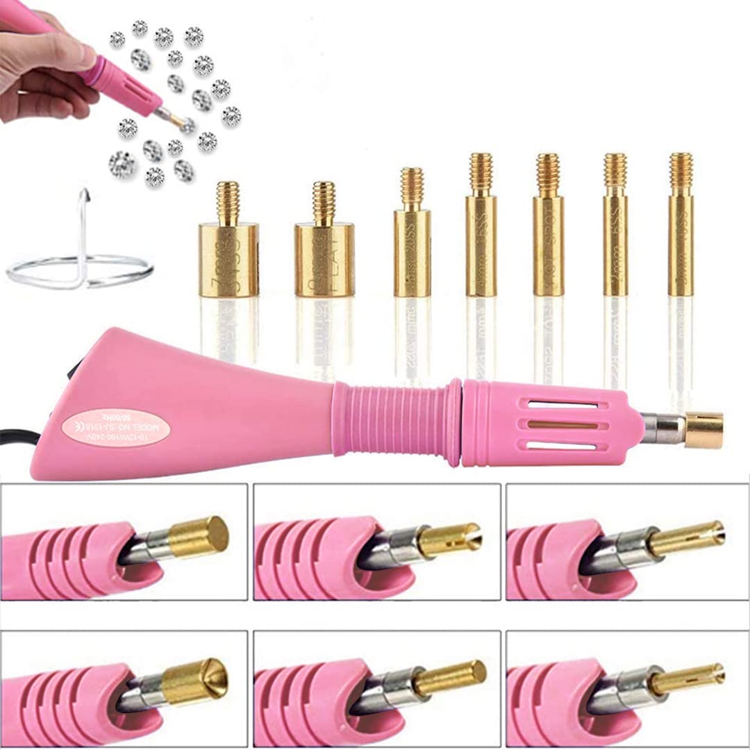 Hotfix Rhinestone Applicator, 7 in 1 Professional Iron-on DIY Hot Fix Tool Rhinestone Setter Applicator Wand Crystal Gem T... - Review, Price and Buying Guide