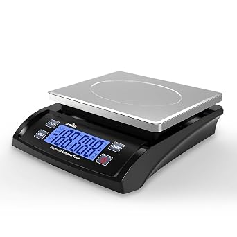 Digital Kitchen Scale 30KG/66LB Large Stainless Food Scale Weight Grams and Ounces with LCD Display for Baking,Bread,Cooking,Dieting and Meal Prep Battery and Adapter Included