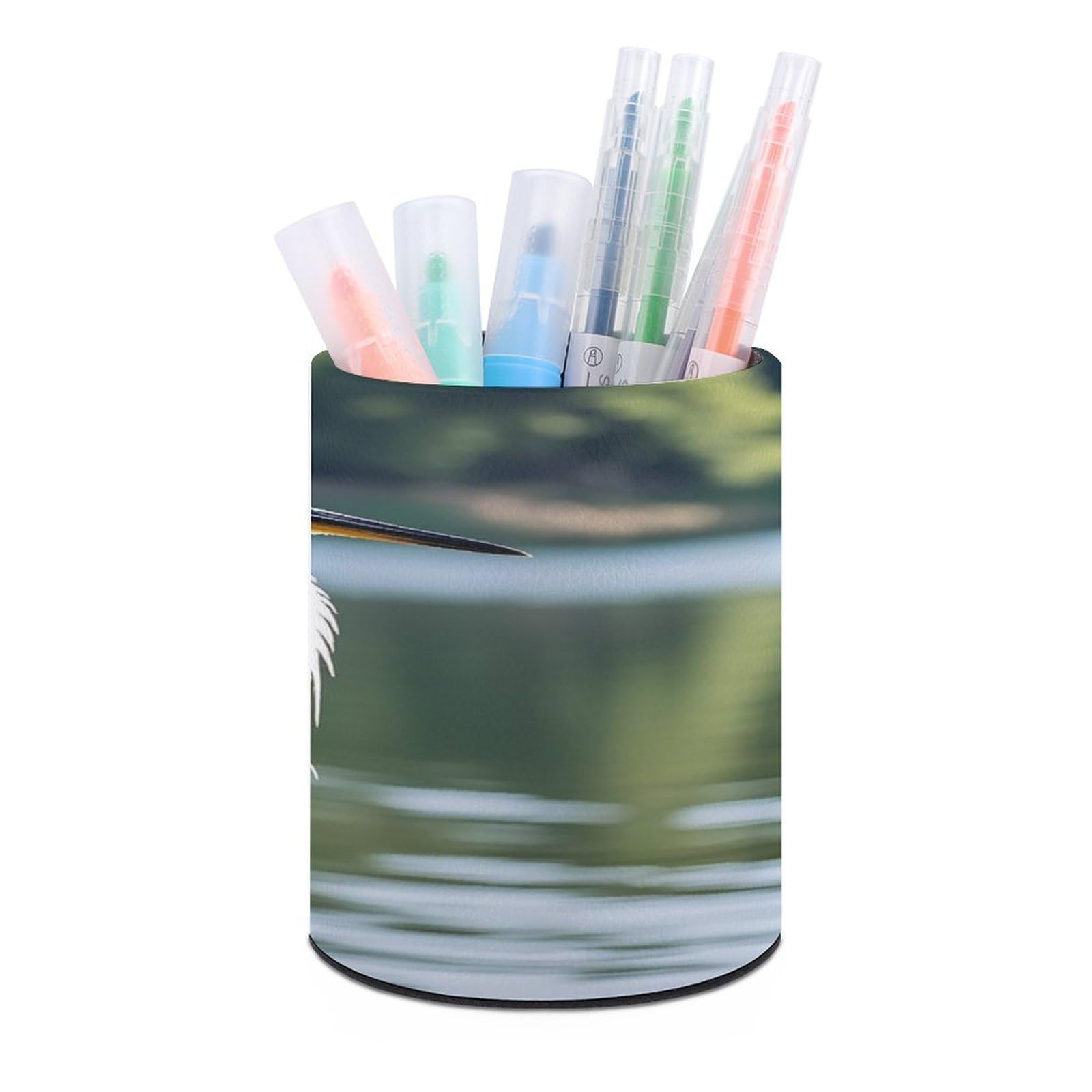 Pot à crayons rond Heron pour bureau et support maquillage