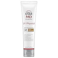 Vista 13 de EltaMD Protector solar tintado físico ULTRAVIOLETA para la cara, protector solar activo 100% mineral