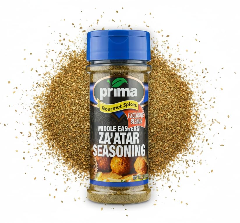 Miniatura 6 de Prima Gourmet - Auténtica mezcla de condimentos Za'atar de Oriente Medio, mezcla de especias totalmente natural prémium con hisopo, zumaco, sésamo y