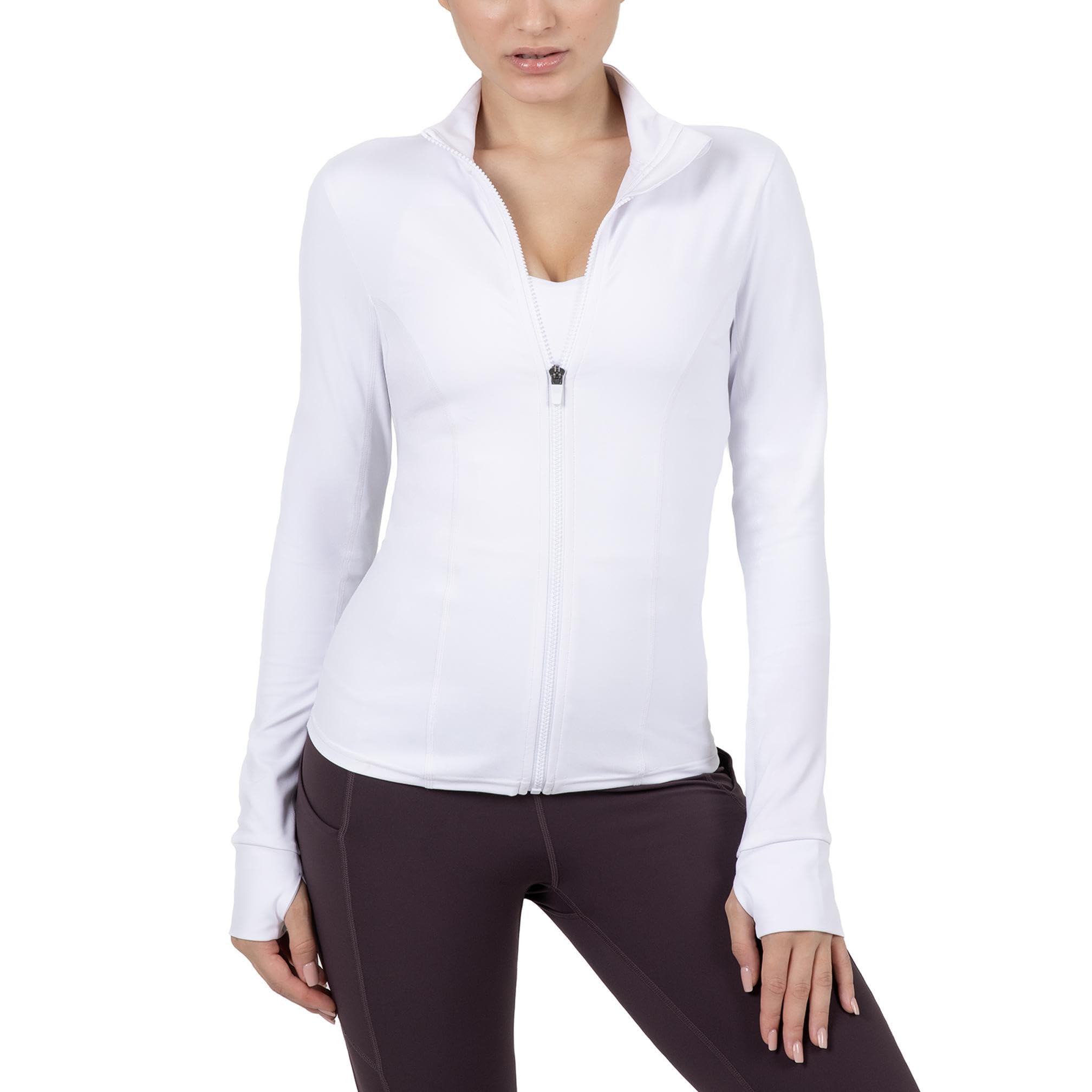 YITTY Active Women's Ultraluxe Full Zip Jacket, Athleisure, 4-Way-Stretch, Thumbholes