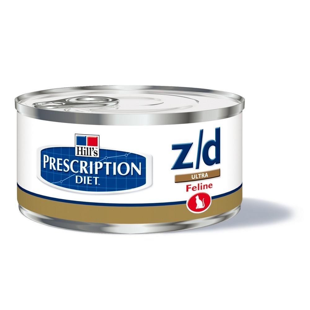 s Prescription Diet Feline Z/D Ultra Allergy Management & Skin Health Cat Food Boxes 24x156g