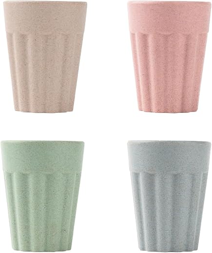 Irida Naturals Planet Friendly Cutting Chai Cups - 100% BPA Free Microwave Safe Cups, Perfect for Hot and Cold Unbreakable...