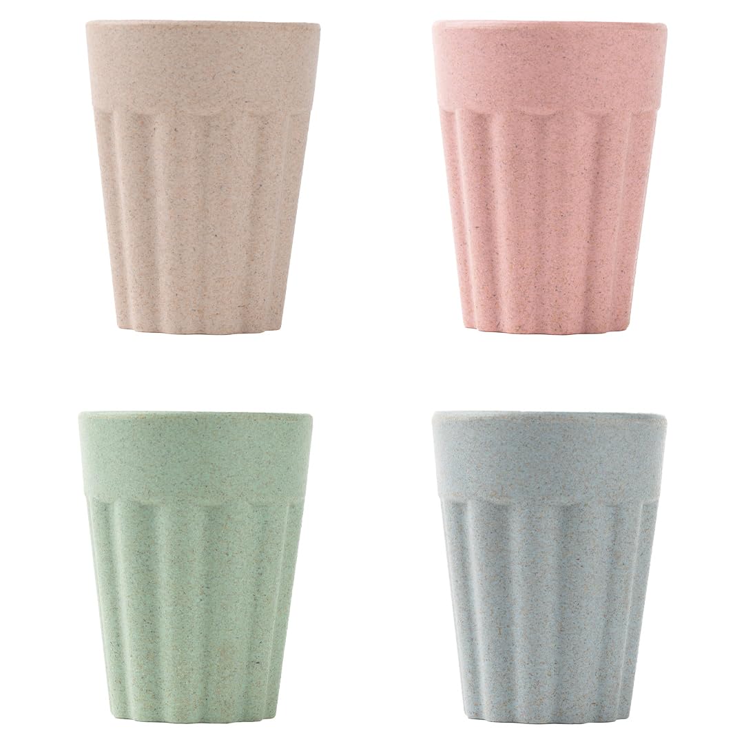 Irida Naturals Planet Friendly Cutting Chai Cups - 100% BPA Free Microwave Safe Cups, Perfect for Hot and Cold Unbreakable...
