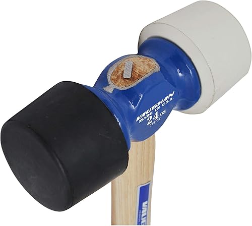 Miniatura 4 de Vaughan RM24 Mazo de goma profesional de 140 in con mango de hickory tratado con llama