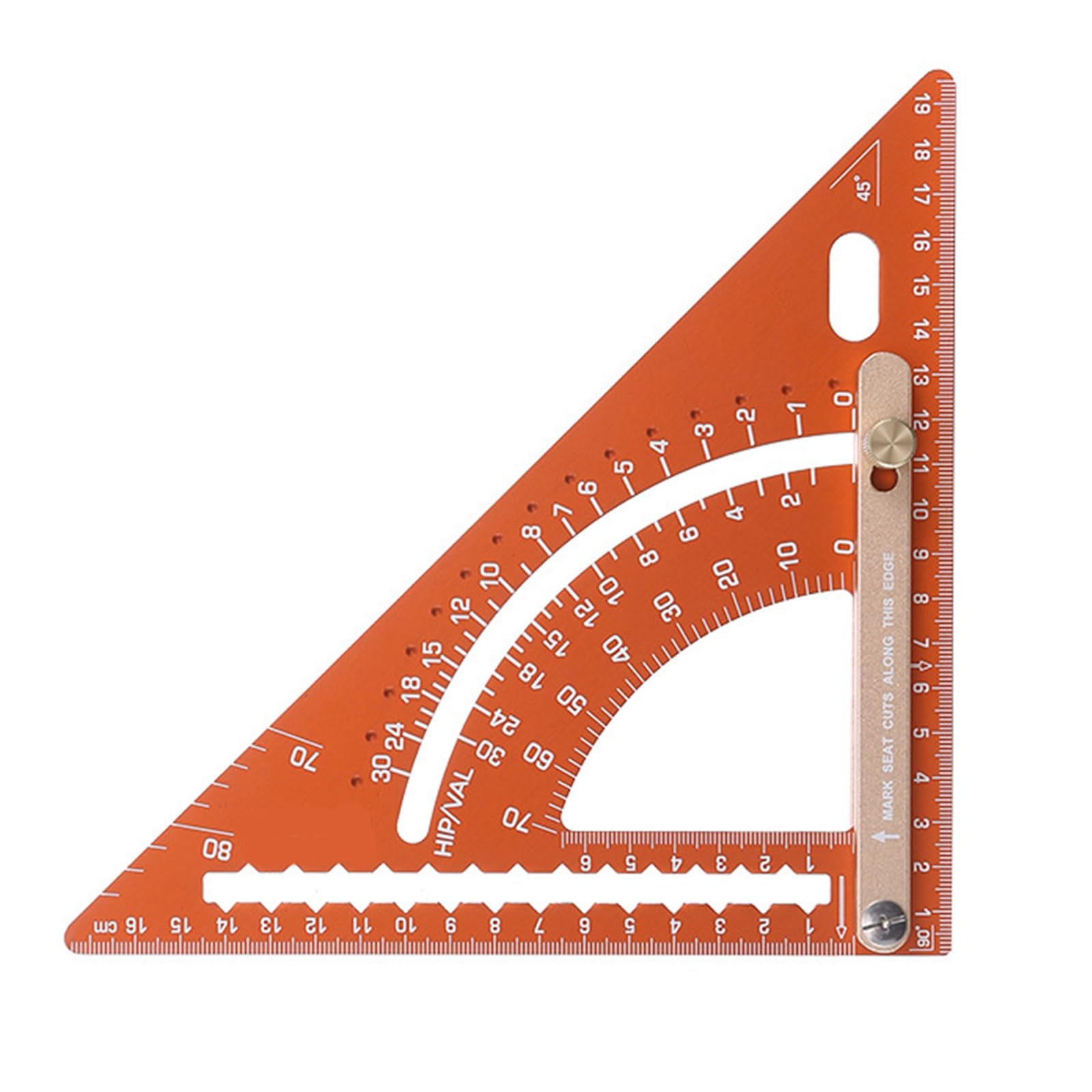 Aluminum Alloy Carpentry Triangle Ruler Woodworking Square Construction Square for Men Professional Hobbyists Women Professional Woodworking Measuring Tool