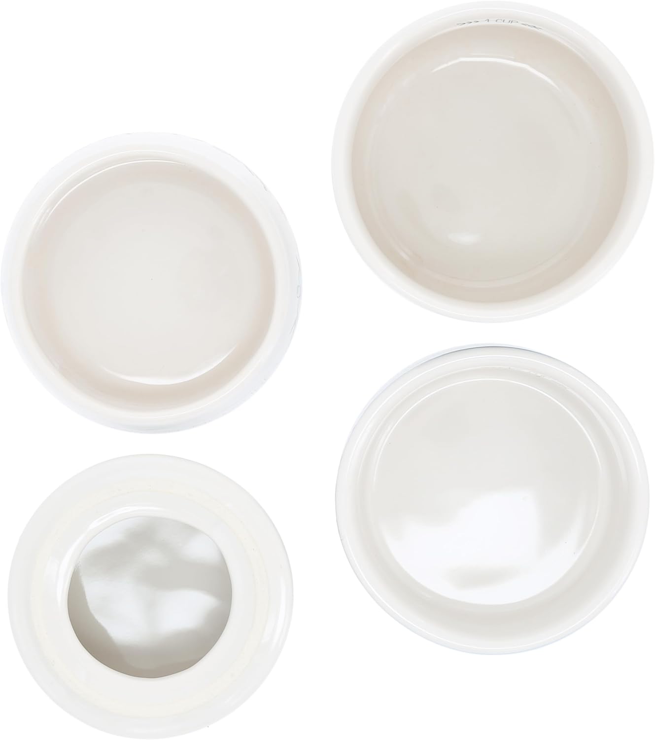 Pavilion Gift Company - Measure - 6.75" x 3.5" Ceramic Stacked Measuring Cups Love Appreciation Baking Kitchenware