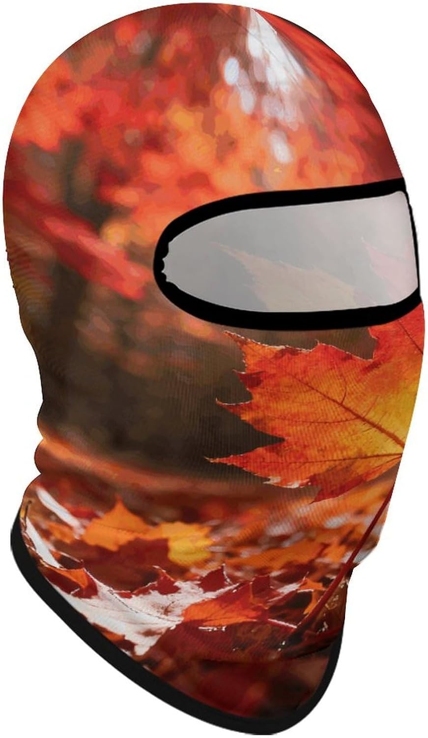 Fall Maple Leaves Ski Mask Breathable Shiesty Full Face Masks Cold Weather Thermal Balaclava Personalized Sun Protection Hood for Motorcycle Football Cycling