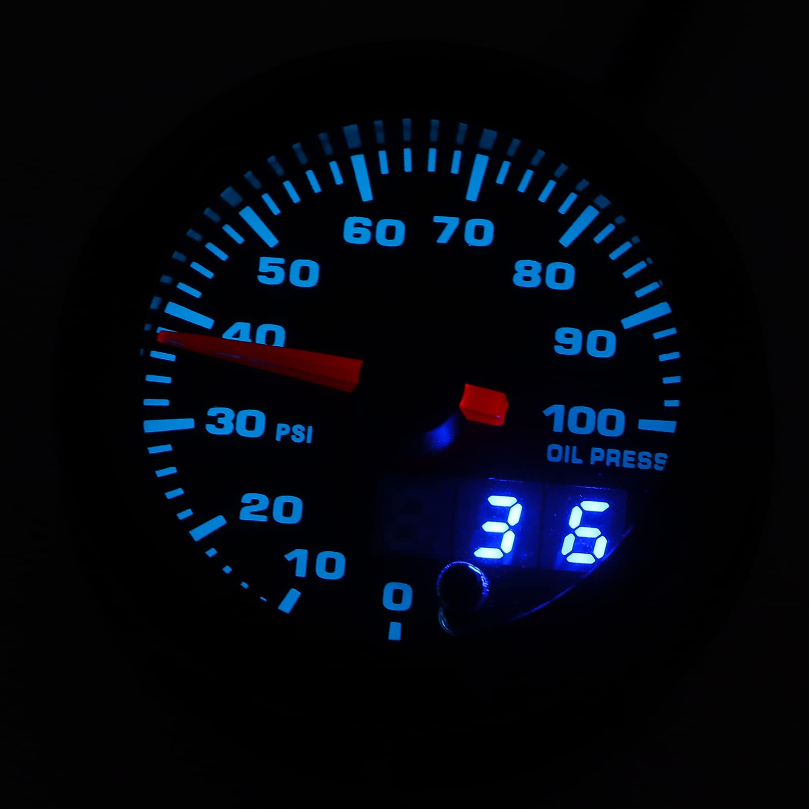 Manometro dell'olio, robusto display a LED Manometro digitale dell'olio ad alte prestazioni per auto