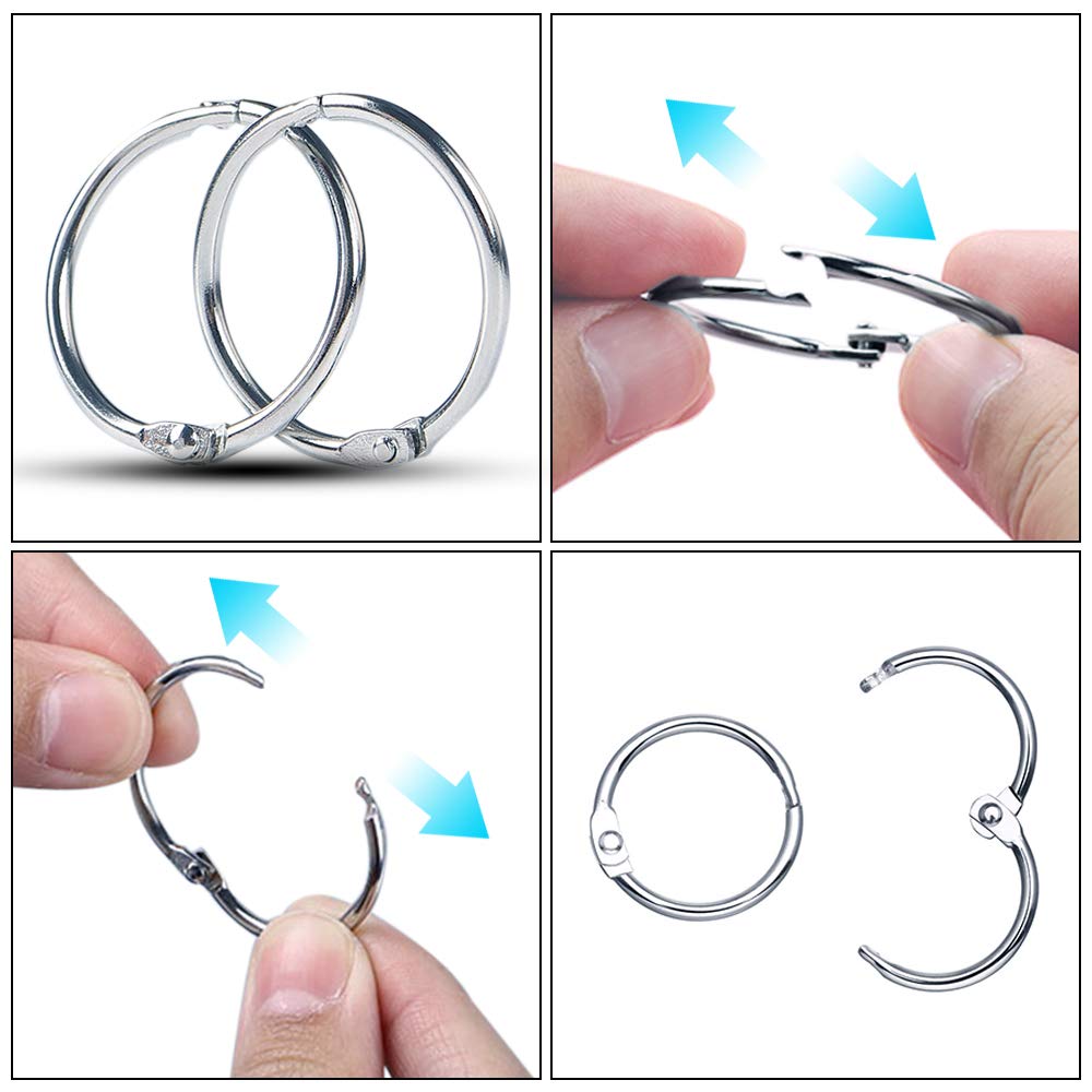 Anneaux De Reliure à Feuilles Mobiles, 10 Pièces, Porte-clés Pour