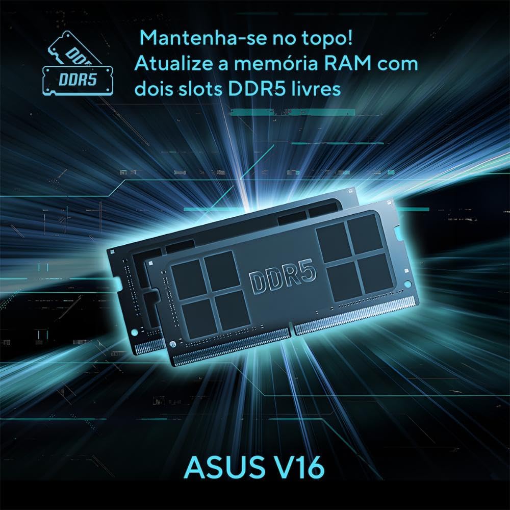 Notebook ASUS V16 V3607VU NVIDIA RTX 4050 Intel Core 5 210H 16GB Ram 512GB SSD Windows 11 Home Tela 16" LED FHD 144Hz Nível IPS Black - RP306W Notebook ASUS V16 V3607VU NVIDIA RTX 4050 Intel Core 5 210H 16GB Ram 512GB SSD Windows 11 Home Tela 16" LED FHD 144Hz Nível IPS Black - RP306W