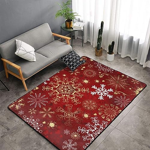 Tapis doux Noël rouge grand format pour protéger le sol de la salle de jeux