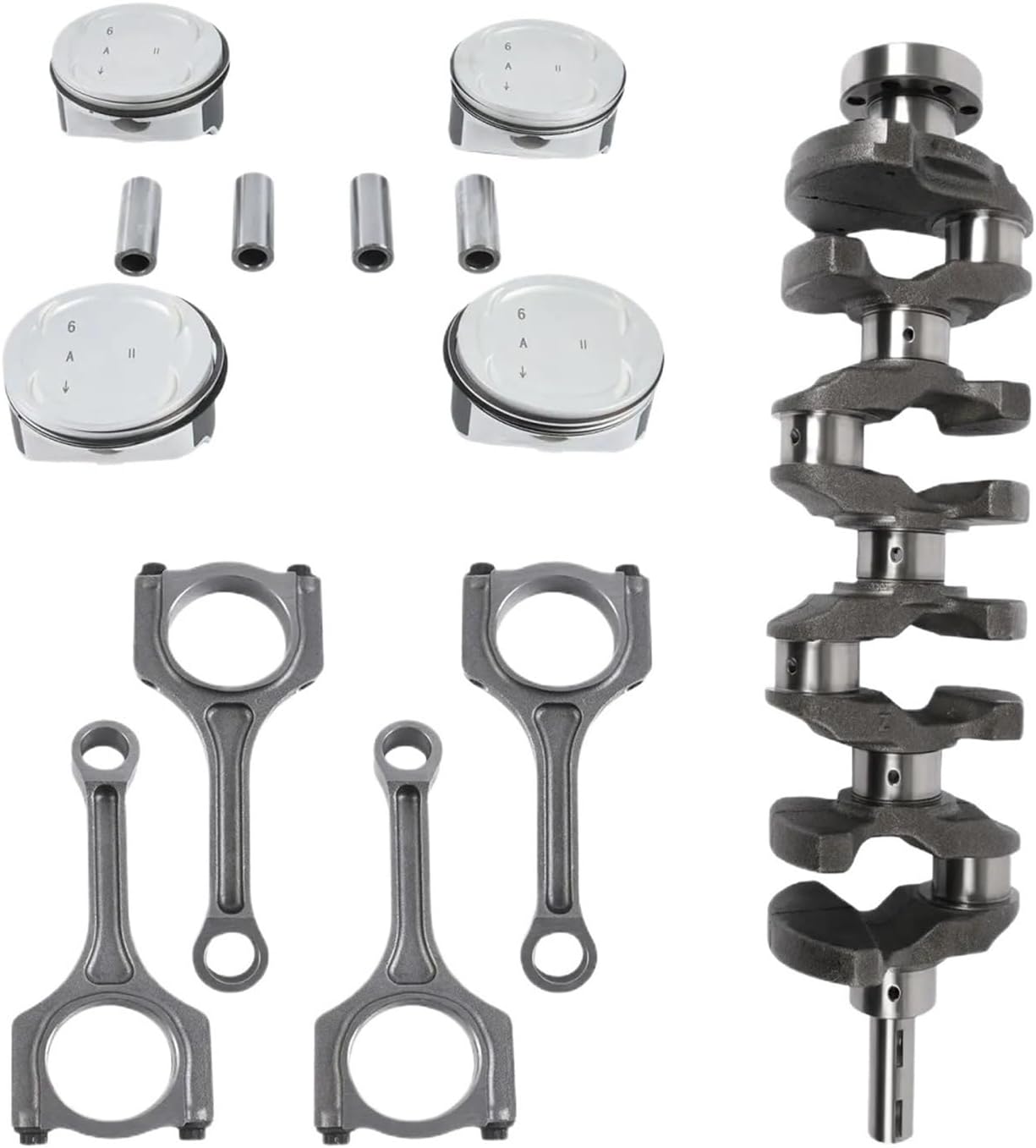 1Set G4KG Engine Pistons Rings Crankshaft Connecting Rod Kit For HYUNDAI ILOAD IMAX 2.4L Car Accessories Parts Replacement