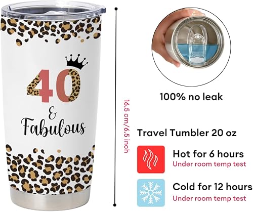 Miniatura 3 de Regalos de 40 cumpleaños para mujer, regalos para mujer de 40 años, regalos de cumpleaños 40 para mujeres, ideas de regalos de cumpleaños para mujer