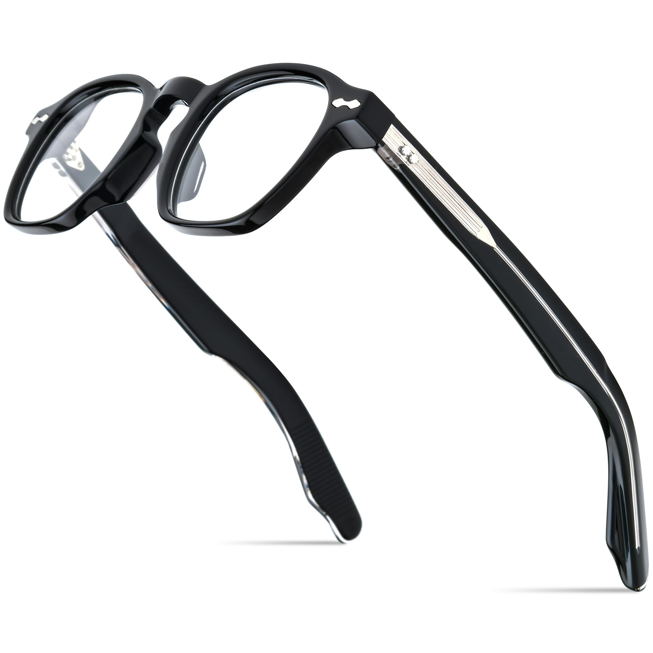 HEPIDEM Acetate Glasses Frame Men Women Square Eyeglasses Optical Spectacles MZEPH