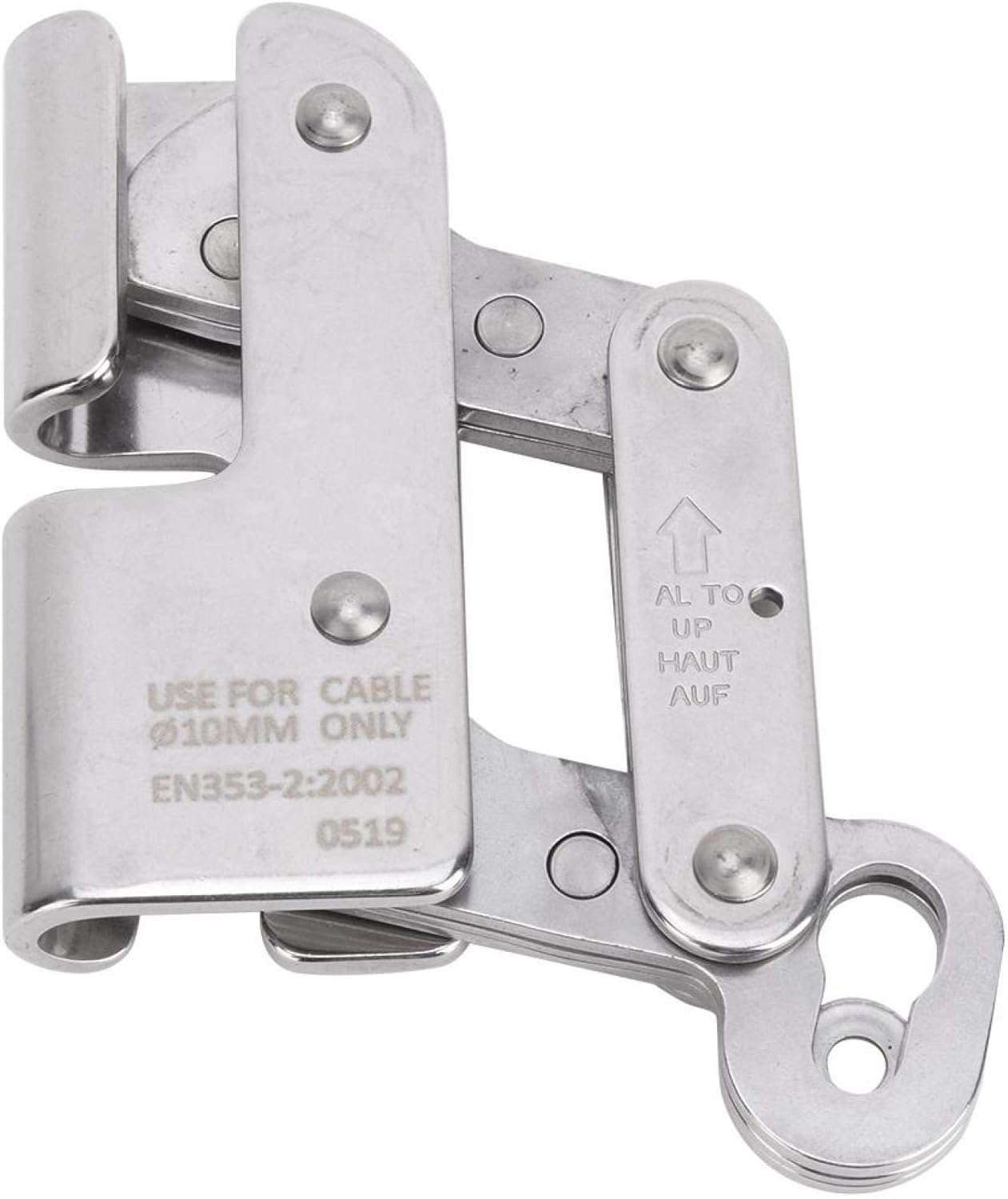 EVTSCAN Climbing Anti Fall Self-Locking Equipment Anti-Drop Protection Tool CA-Z931/8MM Stainless Steel