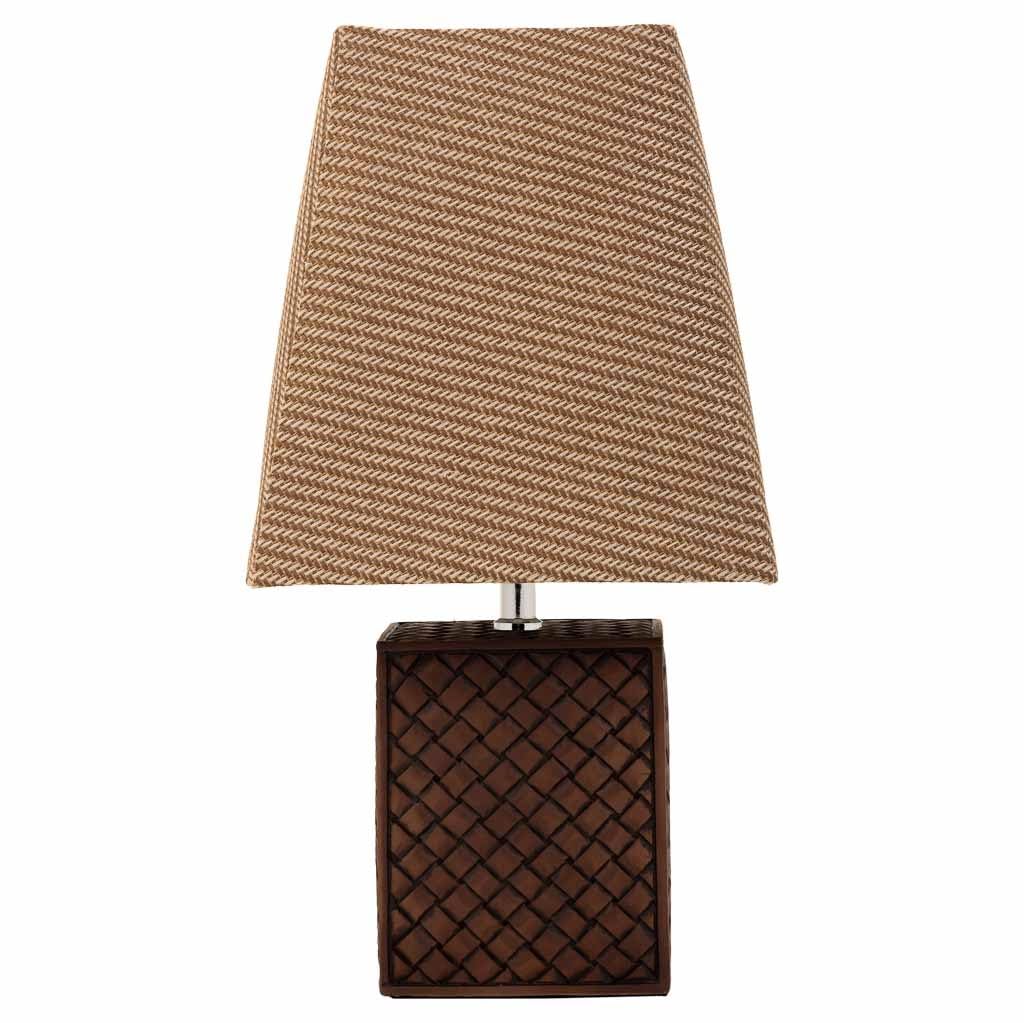 WANDERLUST DECO Lámpara de Mesa de poliresina Marrón