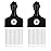 2 Pack Afro Comb and Metal Wig Detangler - Braid Styling Comb for Detangling and Styling Hair, Hair Pick