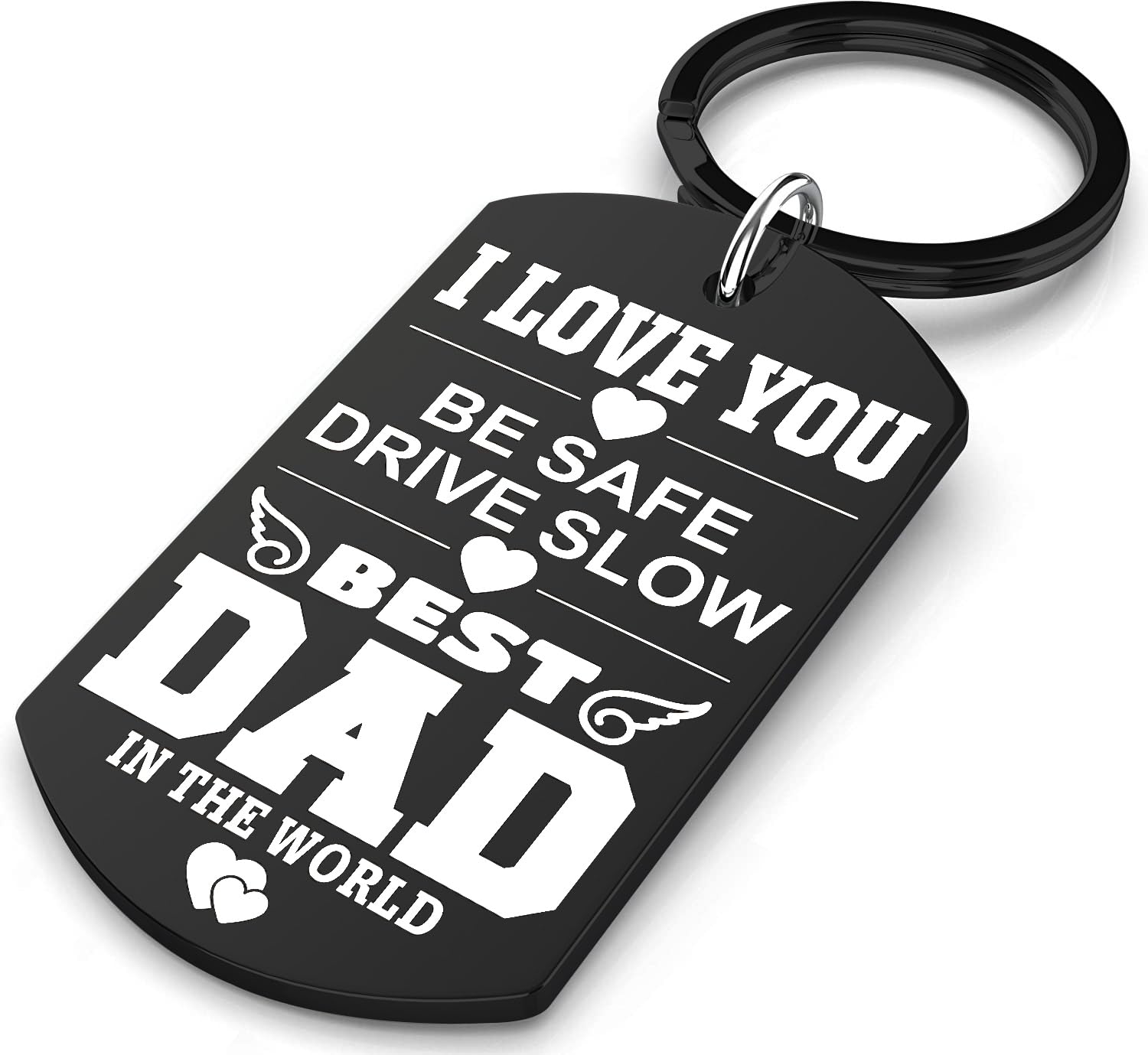 Allpeak Dad Gifts, Gifts for Dad - Cute Fahter Keyring Dad Birthday Gifts, Daddy Birthday Gifts, Step Dad Gifts, Presents for Dad, Stepdad Gifts, Dad Christmas Xmas Gifts, Christmas Xmas Gifts for Dad