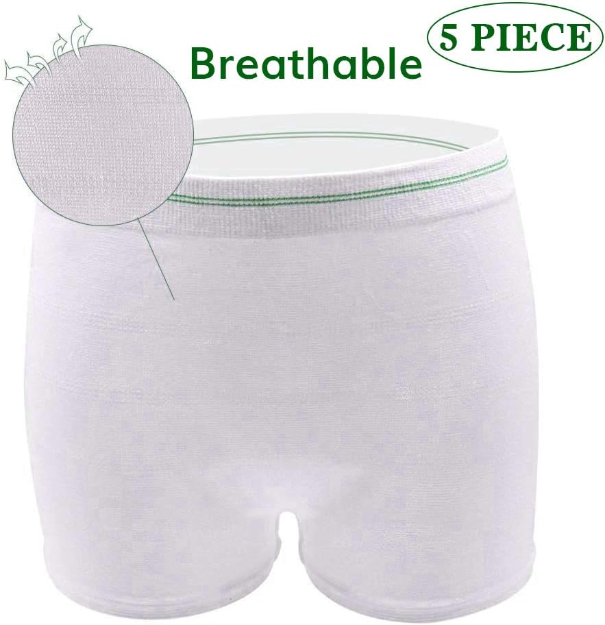 Postpartum Underwear Postpartum Panties for Women Cotton High Waist Incontinent Maternity Underwear MEILYLA 5PCS XL