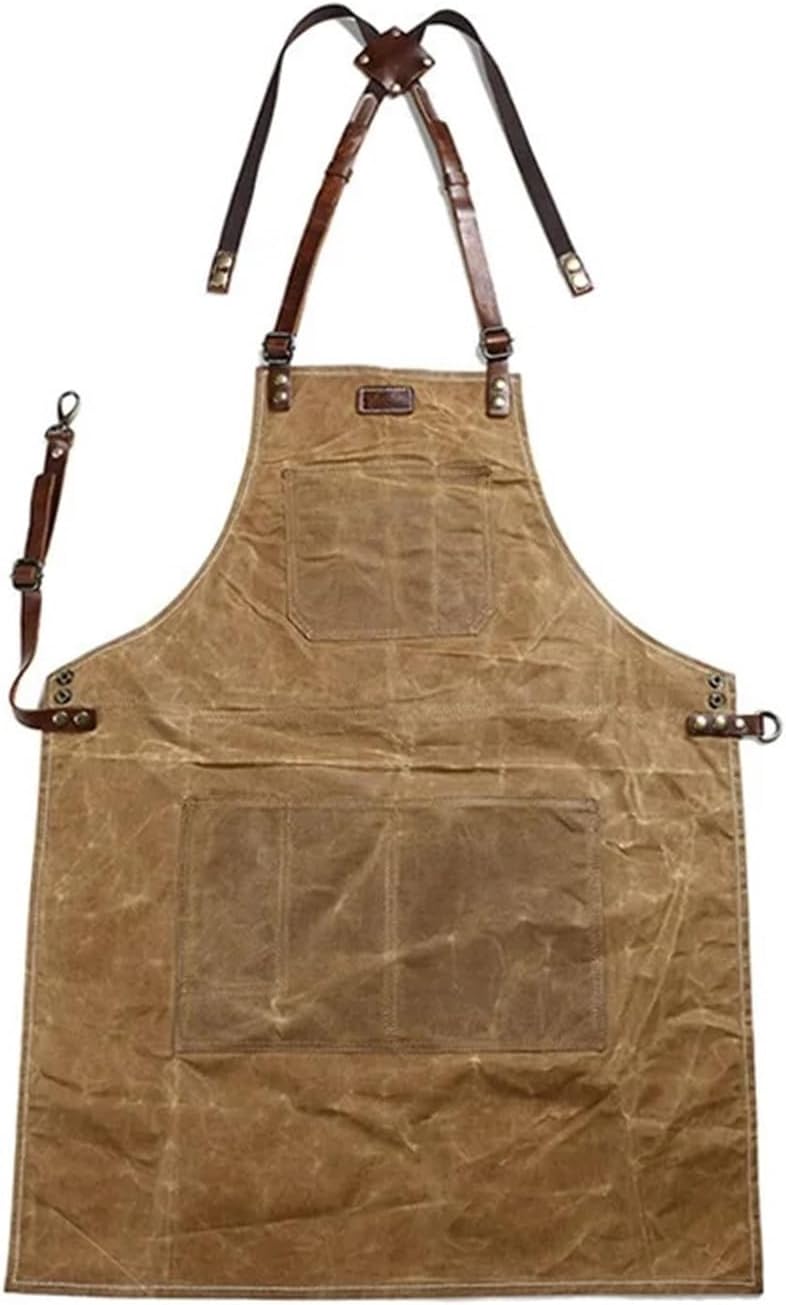 Tool Apron Tool Apron Oil Wax Canvas With Leather Gardening Aprons Barber Painter Repairman's Clothes
