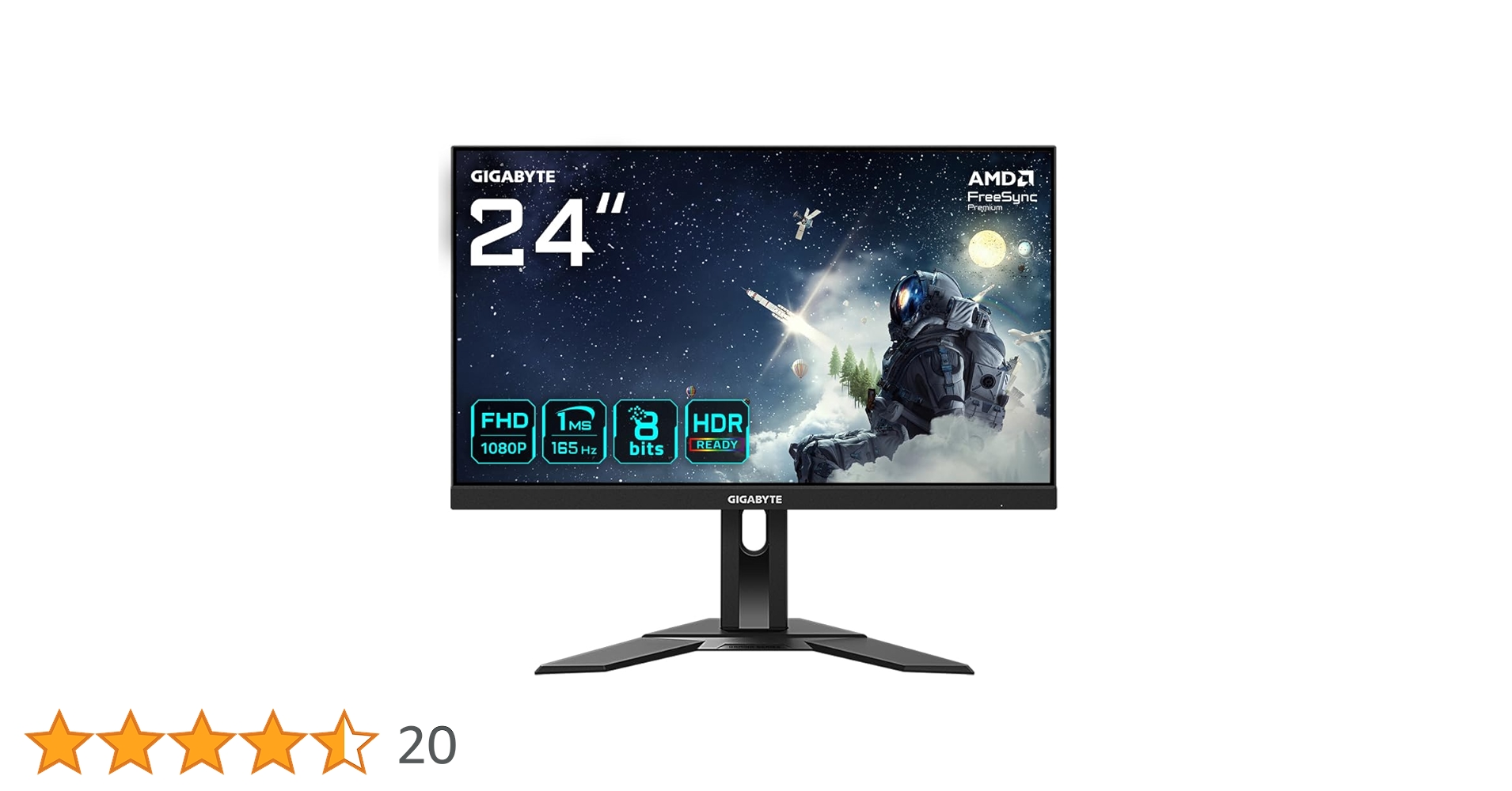 Amazon.co.jp: Gigabyte G24F 24インチ FHD ゲーミングモニター
