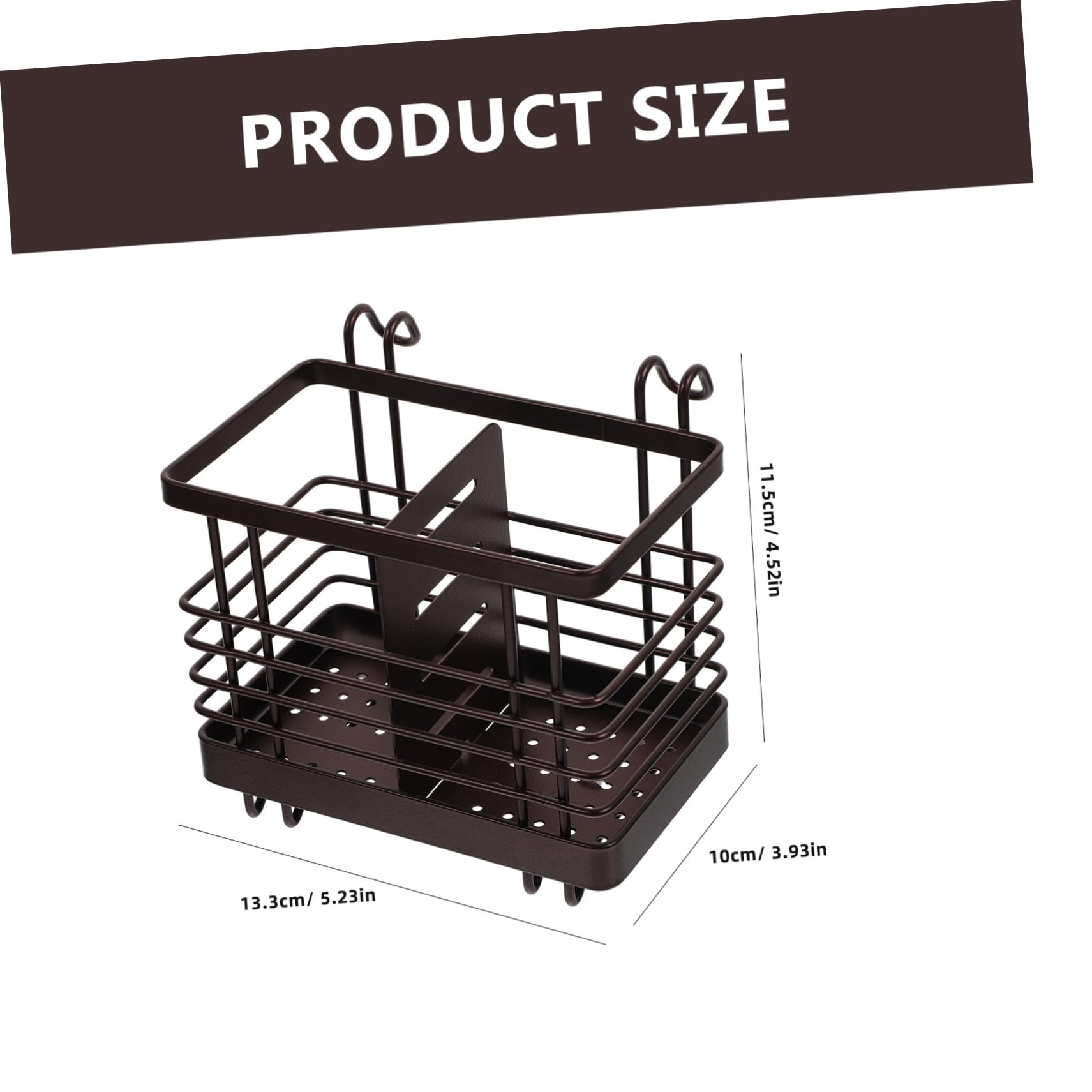 Ciieeo Modern Kitchen Utensil Holder Silverware Rack for Drawer Utensil Organizer Drainage Holes