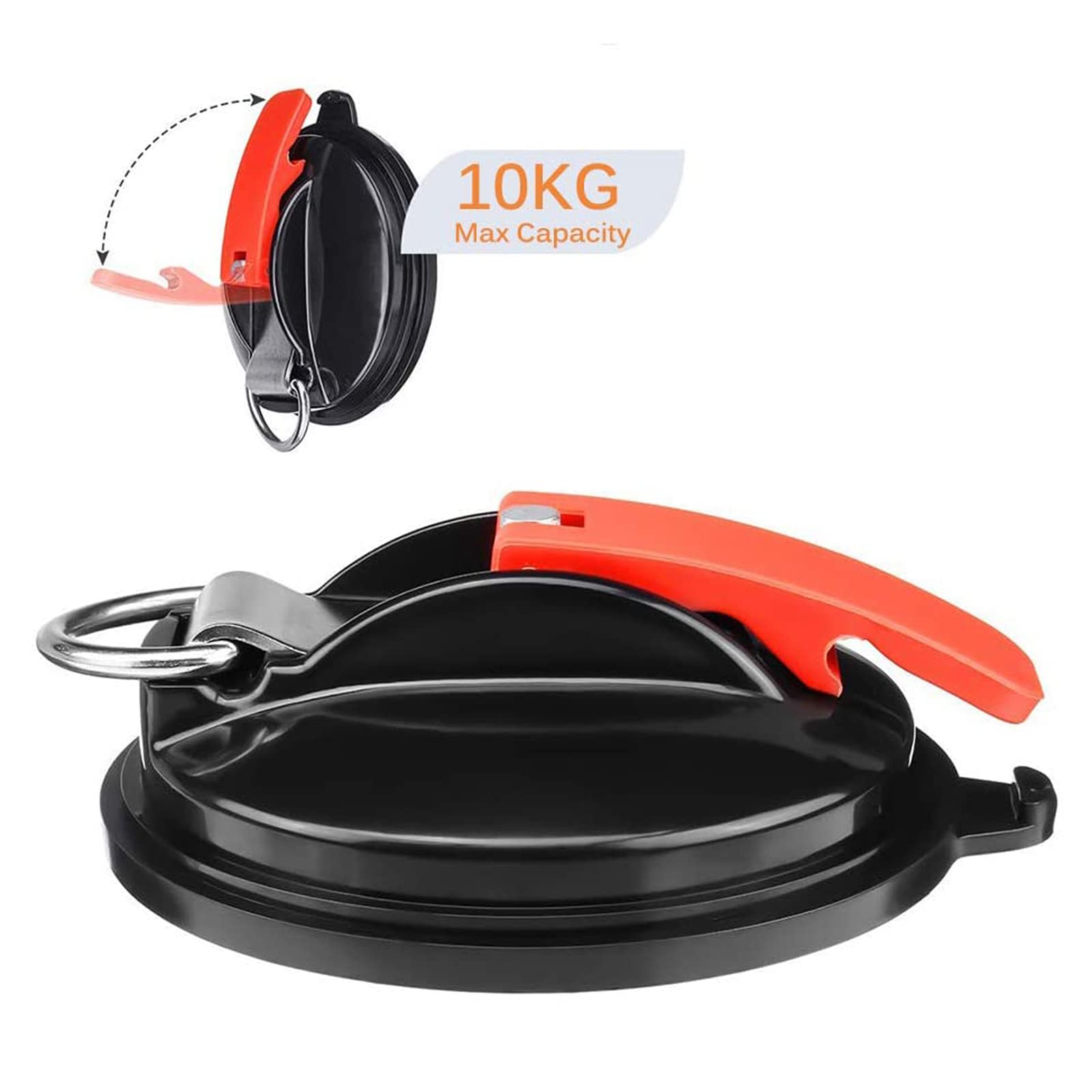 Set di 4 ventose da campeggio con 8 ganci a S, multifunzionali, ganci a ventosa forti per campeggio, camper, tende, casa, officina, teloni, auto
