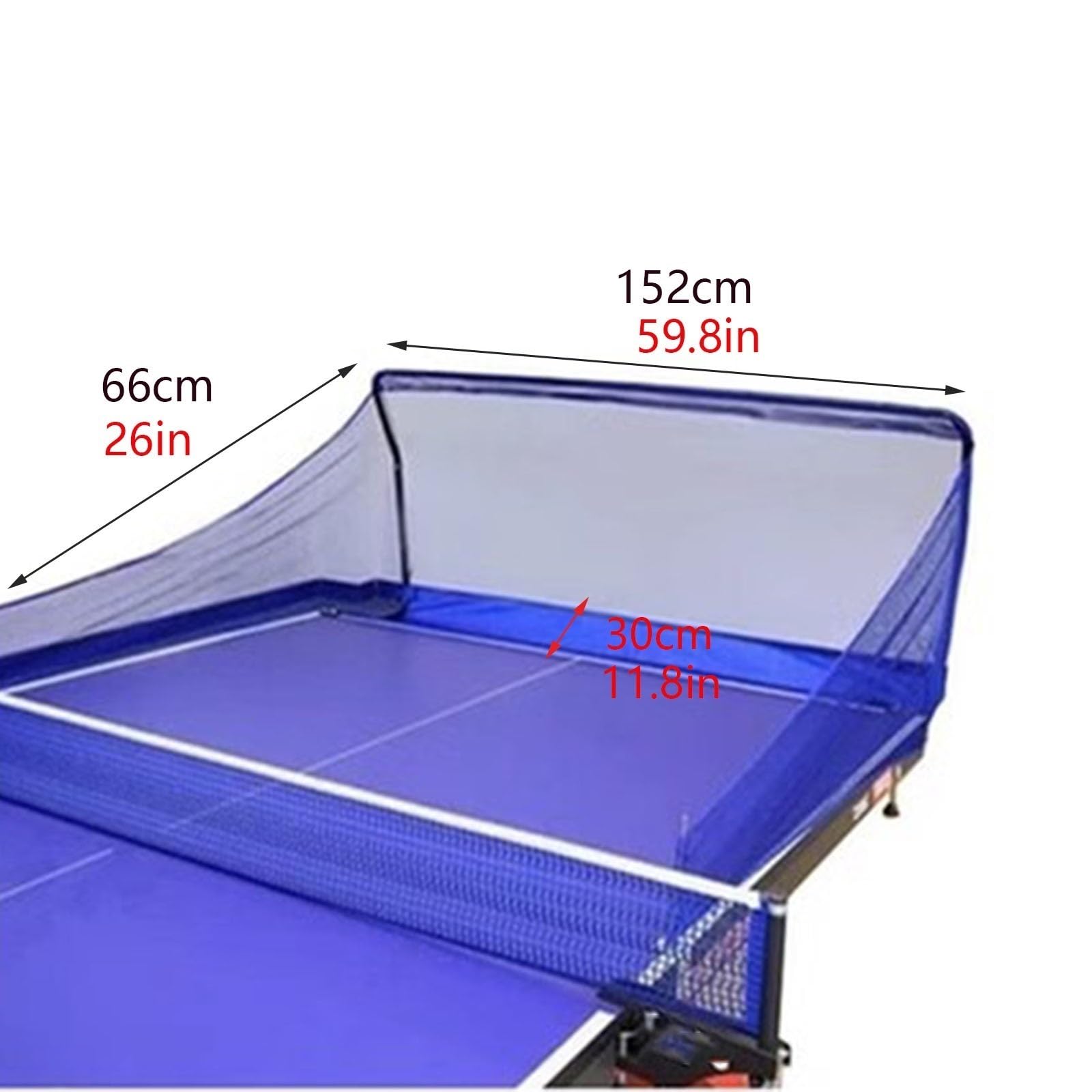 Red para atrapar Pelotas de Tenis de Mesa,Entrenamiento portátil de Tenis de Mesa Se Fija a la Mesa de Ping Pong para Recoger Las Pelotas Durante el saque del Robot de Tenis de Mesa