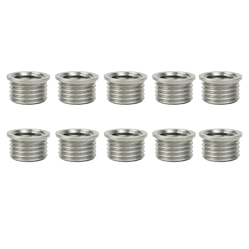 Insertos sólidos para reparo de rosca M12 x 1,5 x 9,2 mm SENNMONN, aço inoxidável 304, 10 peças