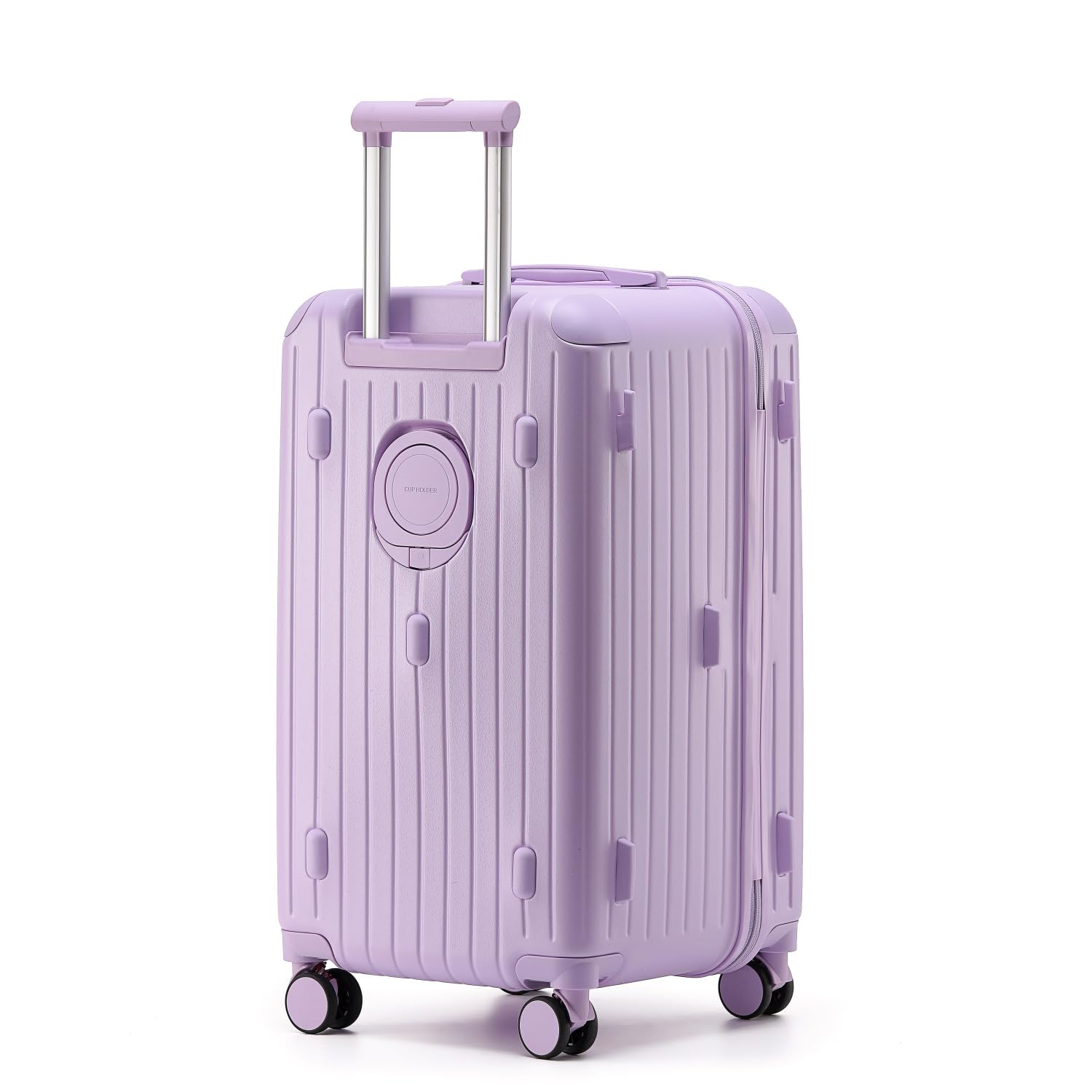 LIGHTGO Maleta 55 cm (32.5x30.5x57.5 cm) Lila - Maleta Estilosa con Candado TSA y Ruedas 360° Giratorias - Fácil de Manejar