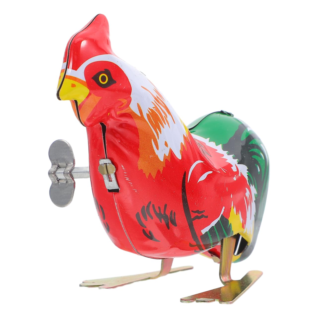 Alipis 4pcs Vintage Tin Toys Wind Up Chicken Toys Clockwork Metal Clockwork Spring Wind up Metal Jumping Animal Jumping Rooster Kids Funny