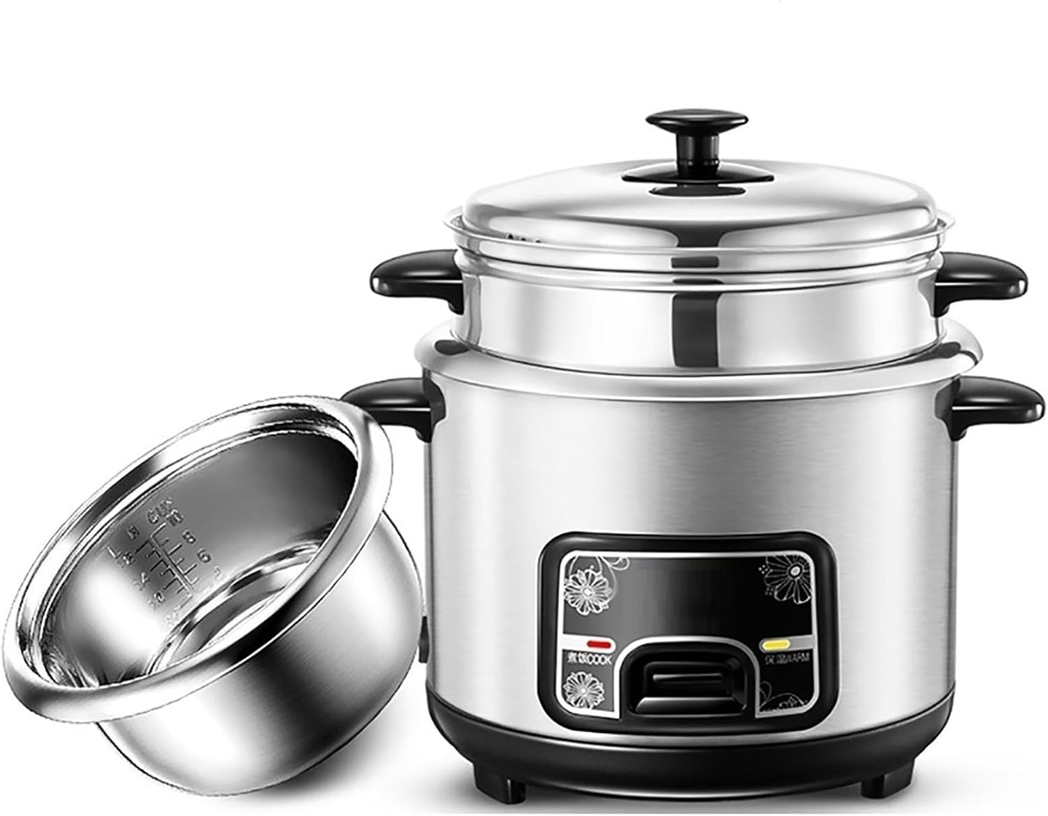 Rice Cooker (2-5L) Home Multi-function Stainless Steel Inner Pot Rice Cooker，Small Appliances Can Accommodate Up To 1-7 People 220-240V US/EU(4L-700W)