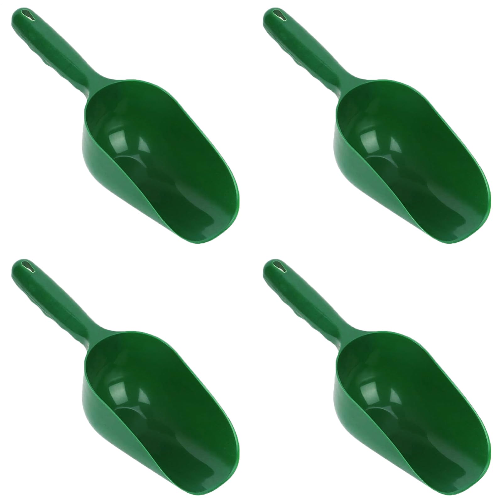 Gardening Soil Shovel, 4 Pack, p-lastic Small Garden Shovel, Ergonomic Garden Trowel, For Soil, Compost, Planting Or Re-Potting Plants, Pet Food, Flour, Spices, Green