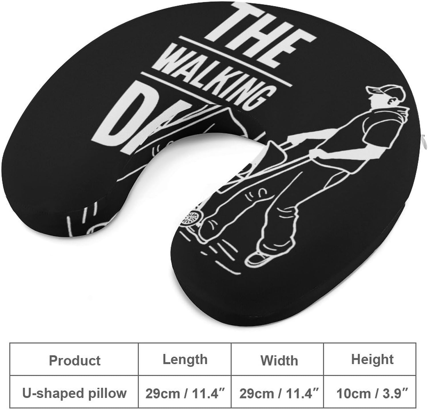 The Walking Dad Funny Travel Pillow U Shaped Memory Foam Neck Pillows Portable for Flight Car Home Office