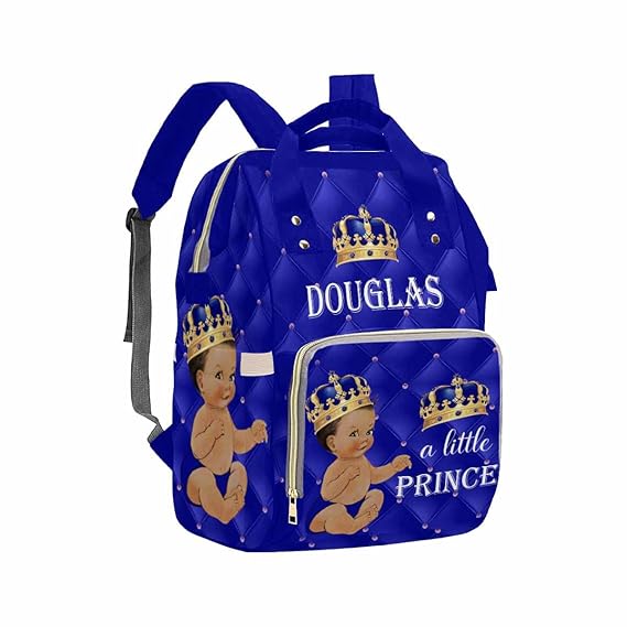 Artsadd Custom Name Diaper Bag Personalized Large Capacity Baby Backpack for Dad Mom