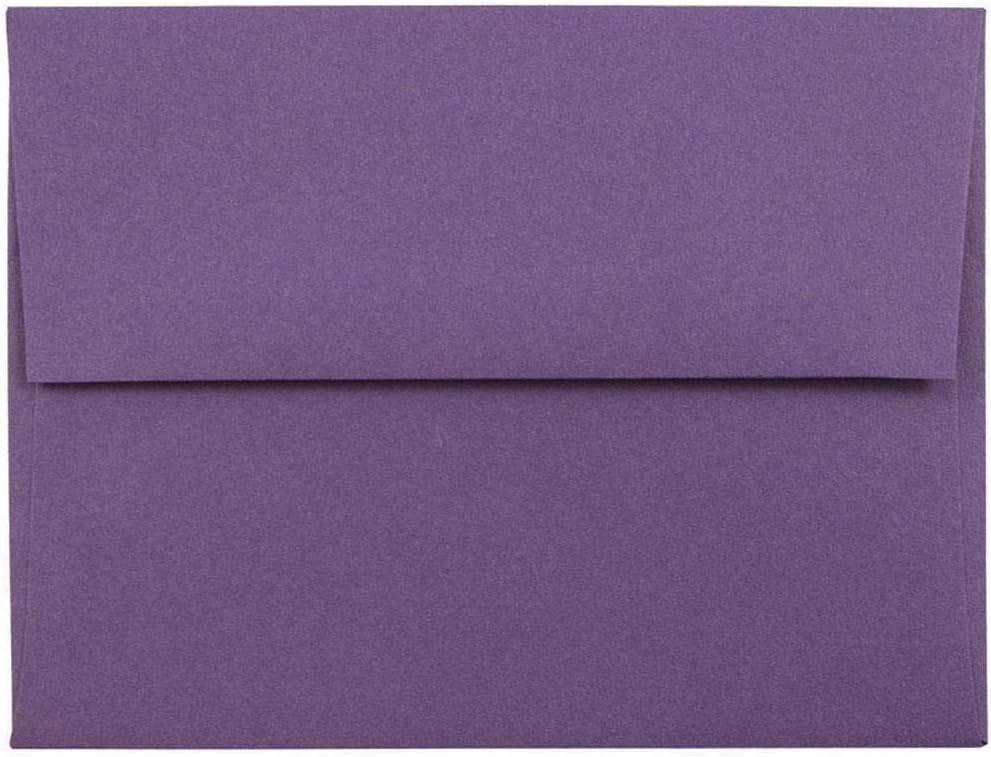 JAM PaperA2 Premium Invitation Envelopes - 4 3/8 x 5 3/4 - Dark Purple - 50/Pack