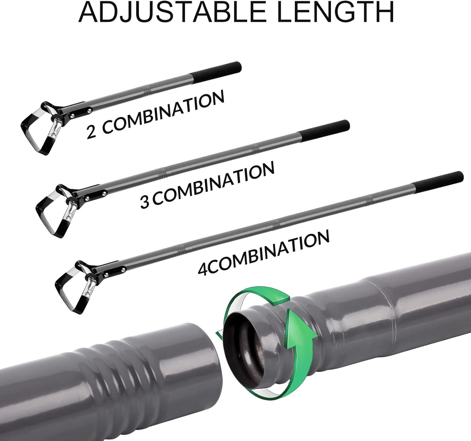 Walensee Action Hoe for Weeding Stirrup Hoe Tools for Garden Hula-Ho with Adjustable 56 Inch Scuffle Loop Hoe Gardening Weeder Cultivator, Sharp Durable Metal Handle Weeding Rake with Cushioned Grip : Patio, Lawn & Garden