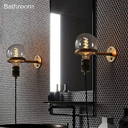 Lámpara de pared de anillo industrial retro E27 ajustable con cable largo de 2 metros 6