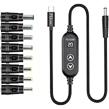 100W USB C to DC Charger, Barrel PD Trigger Cable 3.9ft