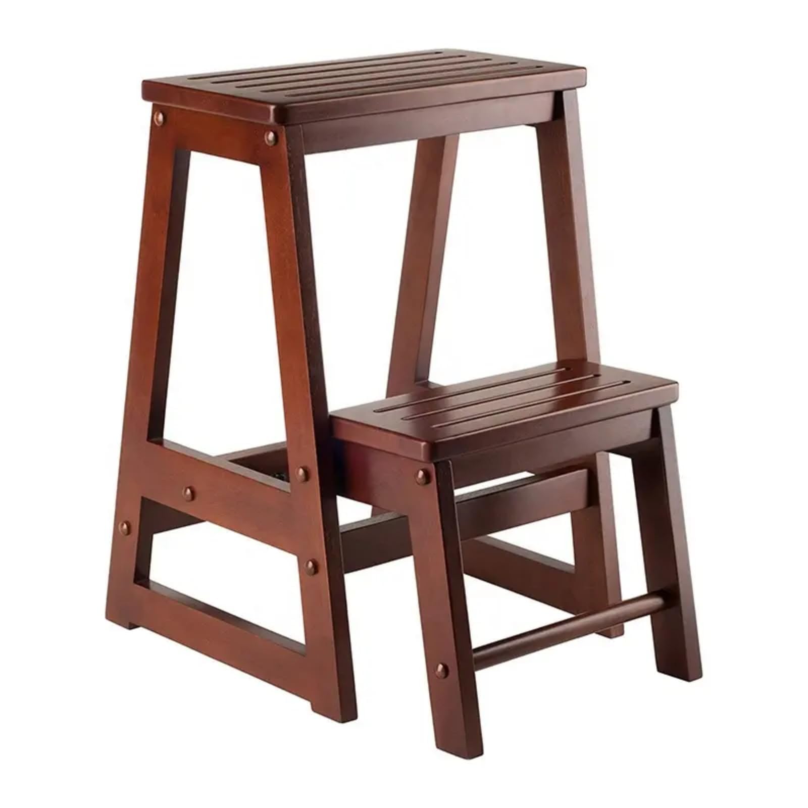 Taburete plegable con plataforma ancha silla de escalera de 2 nivs para muebles del hogar y acceso de almacenamiento