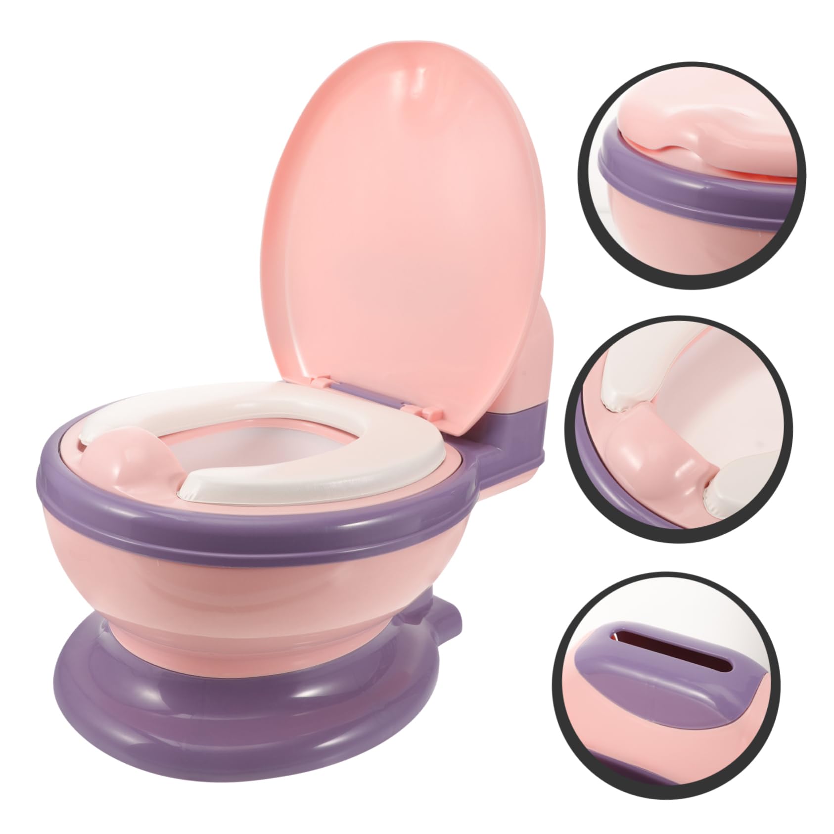 Angoily Inodoro De Aprendizaje Asiento Extraíble Orinal Para Pequeños Para Hogar y Viaje