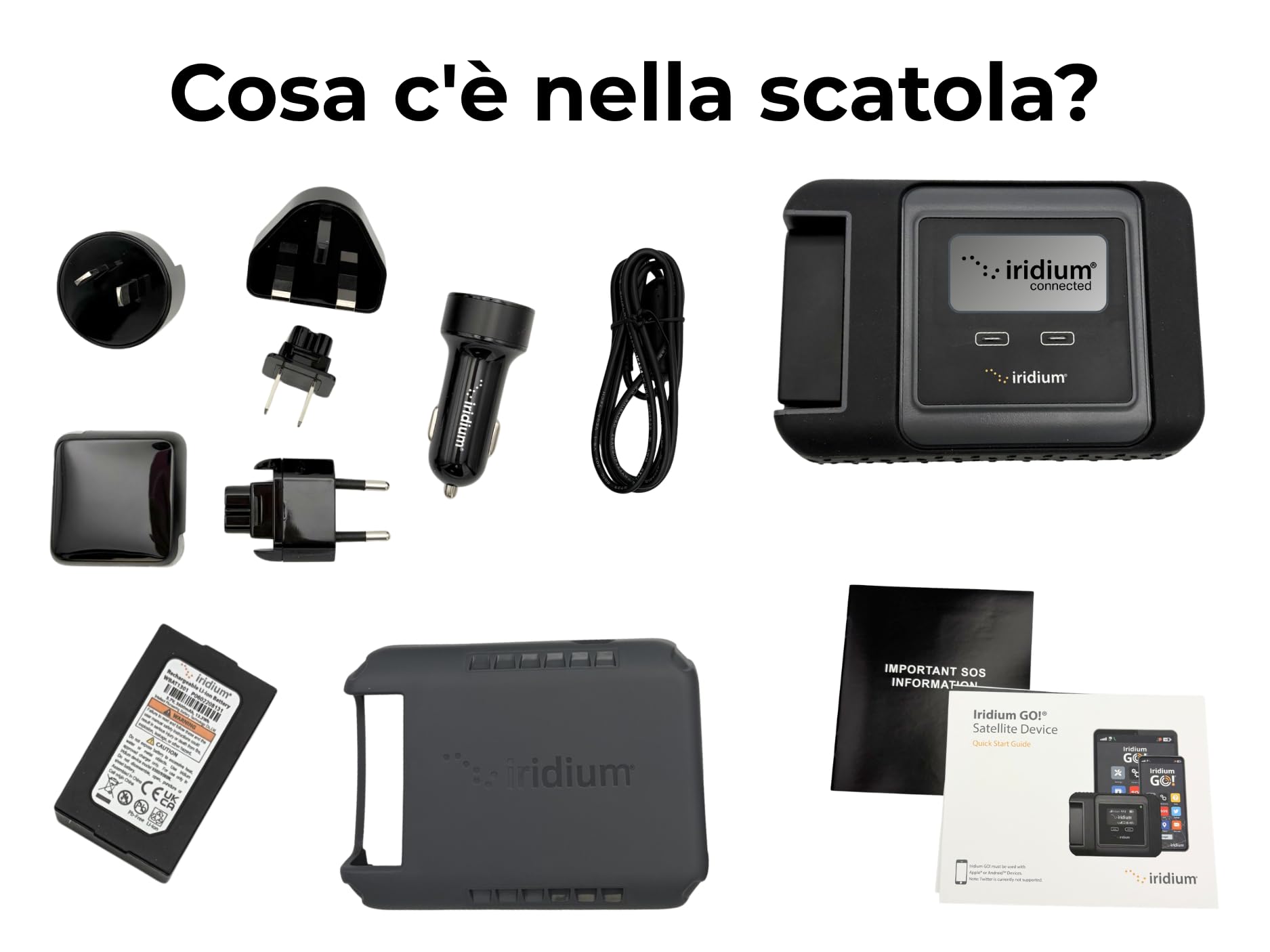 OSAT Iridium GO! Hotspot satellitare Wi-Fi | Copertura globale | Voce e dati | Design robusto | Portatile | Connettività senza interruzioni